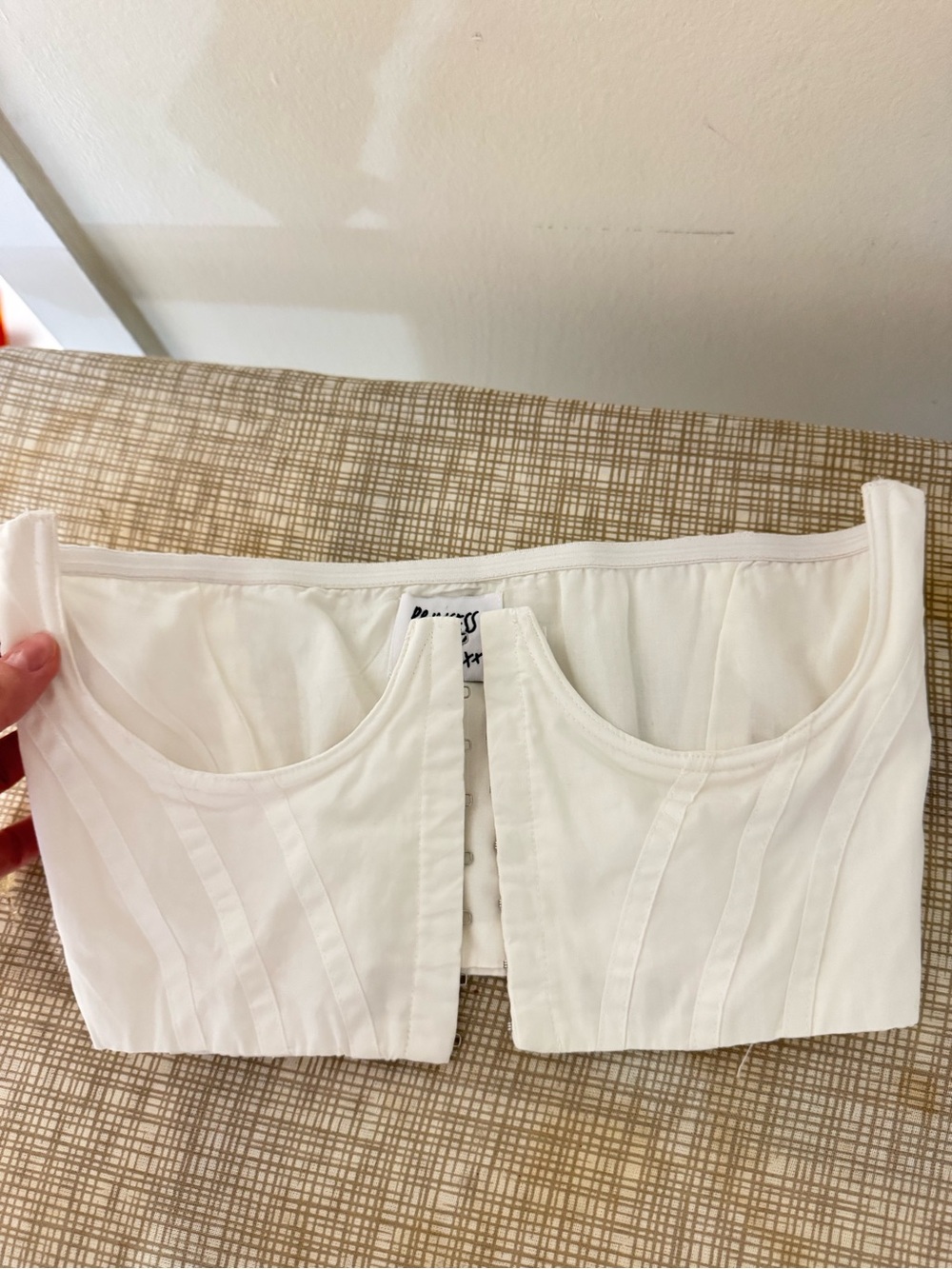 Princess Polly Ivory Corset Crop Top